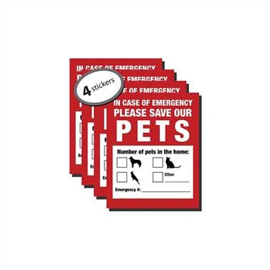Naklejka ratunkowa dla zwierząt domowych