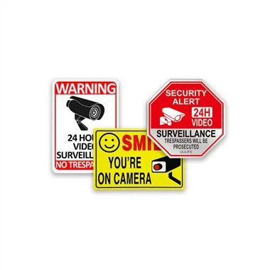 Znak nadzoru wideo aparatu bezpieczeństwa